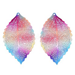 Большие филигранные подвески из нержавеющей стали 430&nbsp;LS-X1-STAS-TAC0004-020