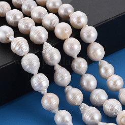 Природные Кеши жемчуг пряди&nbsp;LS-PEAR-S020-F08