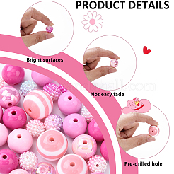 50шт 10 стиля акриловые бусины&nbsp;MACR-YW0003-78