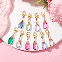 Стекло подвесные украшения&nbsp;HJEW-JM01713