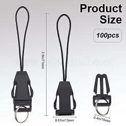 100 шт. пластиковый шнур для мобильного ремня со съемной пряжкой&nbsp;FIND-GF0006-61B