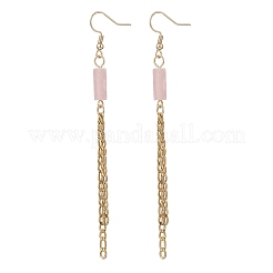 Прямоугольные серьги-подвески из смешанных камней&nbsp;EJEW-JE06750