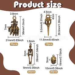 4 стили подвески из сплава в тибетском стиле&nbsp;FIND-FG0002-81