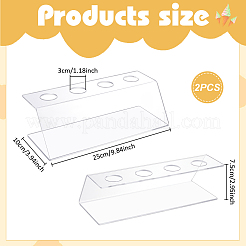 Акриловые подставки с 4 отверстием для мороженого в вафельном рожке&nbsp;ODIS-WH0043-192