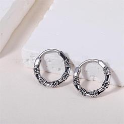 Серьги-кольца из нержавеющей стали 316 с шипами для мужчин и женщин&nbsp;EJEW-SZ0001-96