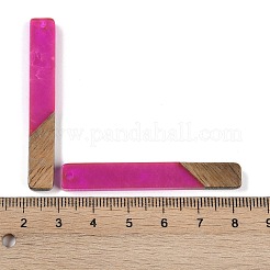 Большие подвески из смолы и дерева&nbsp;WOOD-F015-02F