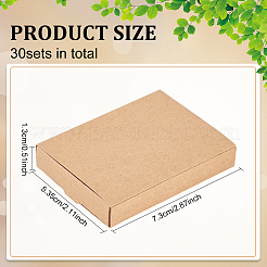 Прямоугольные складные картонные ящики для бумаги&nbsp;CON-WH0094-15B