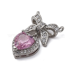 Латунные микро проложить кубического циркония подвески&nbsp;KK-V009-24P