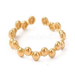 Кольцо-манжета с овальным покрытием из нержавеющей стали 304 с ионным покрытием (IP) для женщин&nbsp;X-RJEW-E063-15G-02