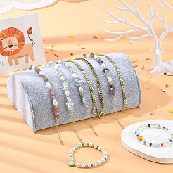 Деревянный полукруглый браслет ювелирных изделий дисплеи&nbsp;BDIS-L001-07C