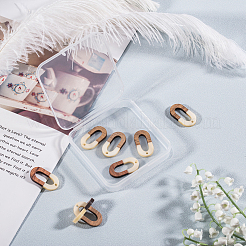 Подвески из смолы и дерева&nbsp;RESI-OL0001-04B