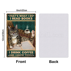 Старинный металлический оловянный знак&nbsp;AJEW-WH0189-074