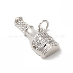 Подвески из латуни с покрытием из прозрачного кубического циркония&nbsp;KK-Z056-25P