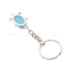 Брелоки из натурального и синтетического камня черепаховой расцветки&nbsp;KEYC-JKC01469