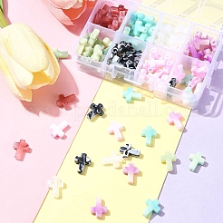 104 шт. 8-х цветные акриловые бусины с имитацией драгоценных камней&nbsp;OACR-FS0001-79