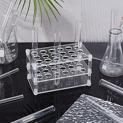 Акриловые многоцелевые колориметрические стеллажи для цилиндрических трубок&nbsp;AJEW-WH0678-66