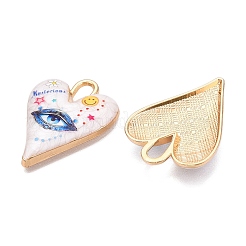 Подвески из эмали из сплава с печатным покрытием стойки&nbsp;ENAM-T020-01A