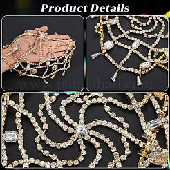 Ободки для волос из сплава со стразами для женщин&nbsp;AJEW-WH20020-241G