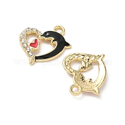 Подвески из сплава эмали и стразов&nbsp;FIND-C074-05KCG