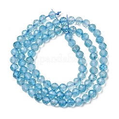 Нити из натуральных и окрашенных голубых топазов&nbsp;G-B088-C05-04