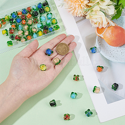 56 шт. 7-х цветные бусины-фрукты ручной работы в технике лэмпворк&nbsp;LAMP-ME0001-24