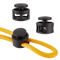 40 шт. 2-х цветные пластиковые пружинные шнуровые замки FIND-GF0004-08