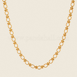 Ожерелья из овальных звеньев ручной работы из нержавеющей стали 304 толщиной 7 мм&nbsp;ZM7649-1