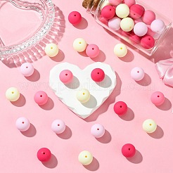 Прорезиненные стиль непрозрачной акриловые бусины&nbsp;MACR-CJC0009-02E