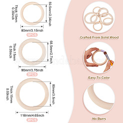 10 шт. Деревянные соединительные кольца&nbsp;WOOD-TA0002-84