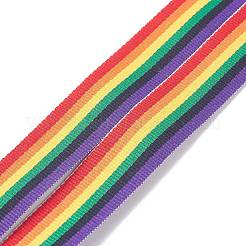 (Распродажа с дефектом: застежка из оксидного железа) Ремешок для визитницы из полиэфирной ленты&nbsp;AJEW-XCP0001-64