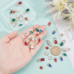 Кабошоны со стразами из сплава в 40 стилях&nbsp;ALRI-GA0001-01