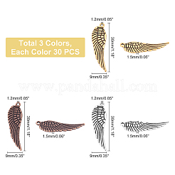 90 шт. 3 цвета подвески из сплава в тибетском стиле&nbsp;TIBEP-PH0001-32
