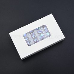 Остроконечные гальванические подвески из граненого стекла&nbsp;EGLA-N006-050B