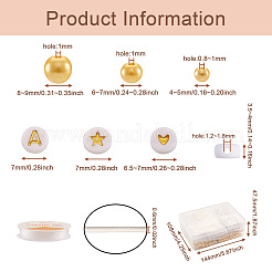 Наборы для самостоятельного изготовления браслетов с алфавитной тематикой&nbsp;DIY-CW0001-10