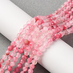 Природные родонит бисер нитей&nbsp;G-Z083-A01-4mm