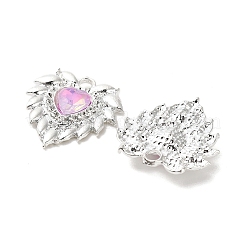 Подвески из сплава со стразами&nbsp;PALLOY-D028-03B-S-RS