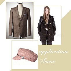 80 шт. 4-х цветные латунные пуговицы на ножке&nbsp;BUTT-ME0001-15