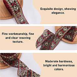 Полиэфирные ленты в национальном стиле&nbsp;SRIB-WH20020-045B