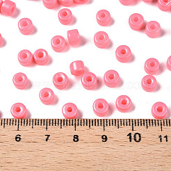 Непрозрачный стеклянный бисер с краской для выпечки&nbsp;SEED-T008-02H