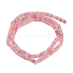 Природного кварца клубники нитей бисера&nbsp;G-G345-C22-2x4mm