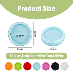 35 шт. 7-х цветные переплетные диски из АБС-пластика&nbsp;KY-HY0001-08