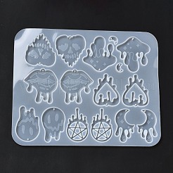 Силиконовые Молды для кулона на тему Хэллоуина своими руками&nbsp;DIY-I102-05