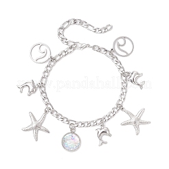 Браслеты с подвесками из нержавеющей стали Ocean 304&nbsp;BJEW-JB12550