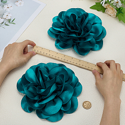 2 шт. полиэстеровые цветочные железные булавки&nbsp;JEWB-FG0001-42A