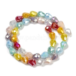 Гальванические непрозрачные стеклянные бусины&nbsp;EGLA-G039-07A-01