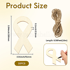 Незаконченные пустые подвески из мдф для художественной росписи&nbsp;WOOD-WH20008-13D