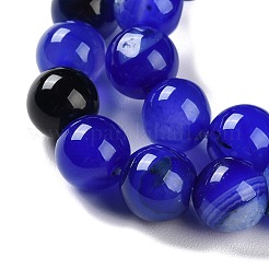 Натуральные полосатые агатовые / полосатые агатовые бусинки&nbsp;G-Z060-A01-C24