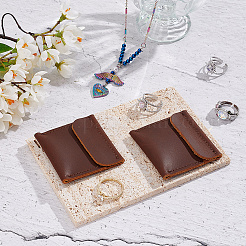 Прямоугольные сумки из искусственной кожи с кольцом&nbsp;LS-ABAG-WH0047-01C