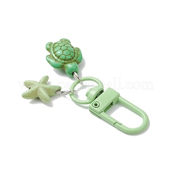 4 шт. подвеска из искусственной бирюзы в виде черепахи и морской звезды&nbsp;HJEW-JM04264