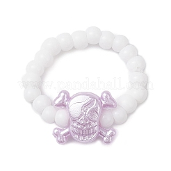 Акриловые растягивающиеся кольца-череп&nbsp;RJEW-JR00927-02